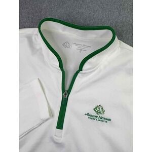 Augusta National x Tory Burch Sport 1/4 Zip‎ Pullover Women's M White Green Golf